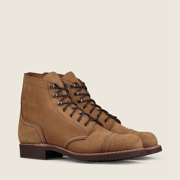 Bottes Red Wing Heritage - Iron Ranger - Short Chinook Cuir - Kaki - Femme 530XKVQCN